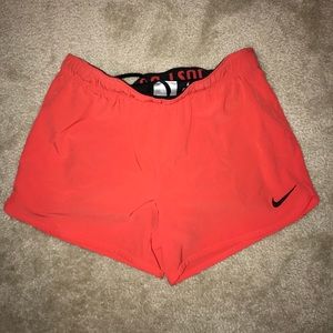 Nike Dri-Fit Coral Red Shorts XS